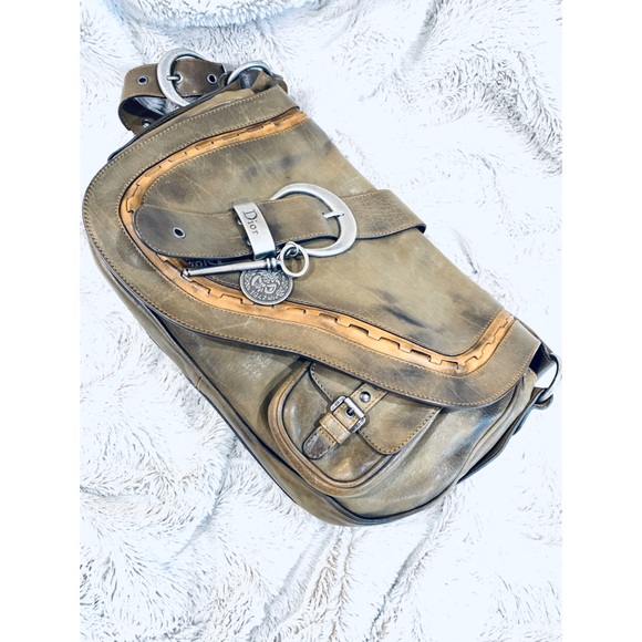Dior Bags Vintage Dior Iconic Olive Green Saddle Bag Poshmark